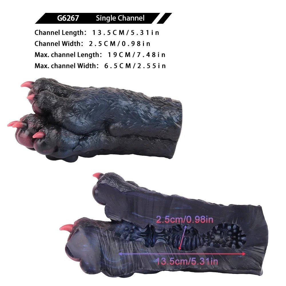 Gorrath Double Wolf Paw Masturbator - Single Channel Toy
