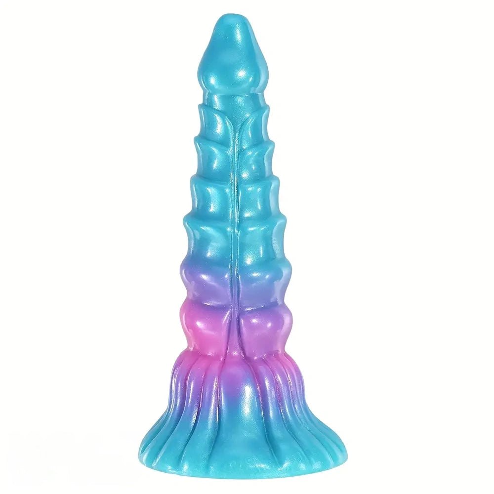 Gradient Spiral Fantasy Dildo - Silicone Fantasy Dildo