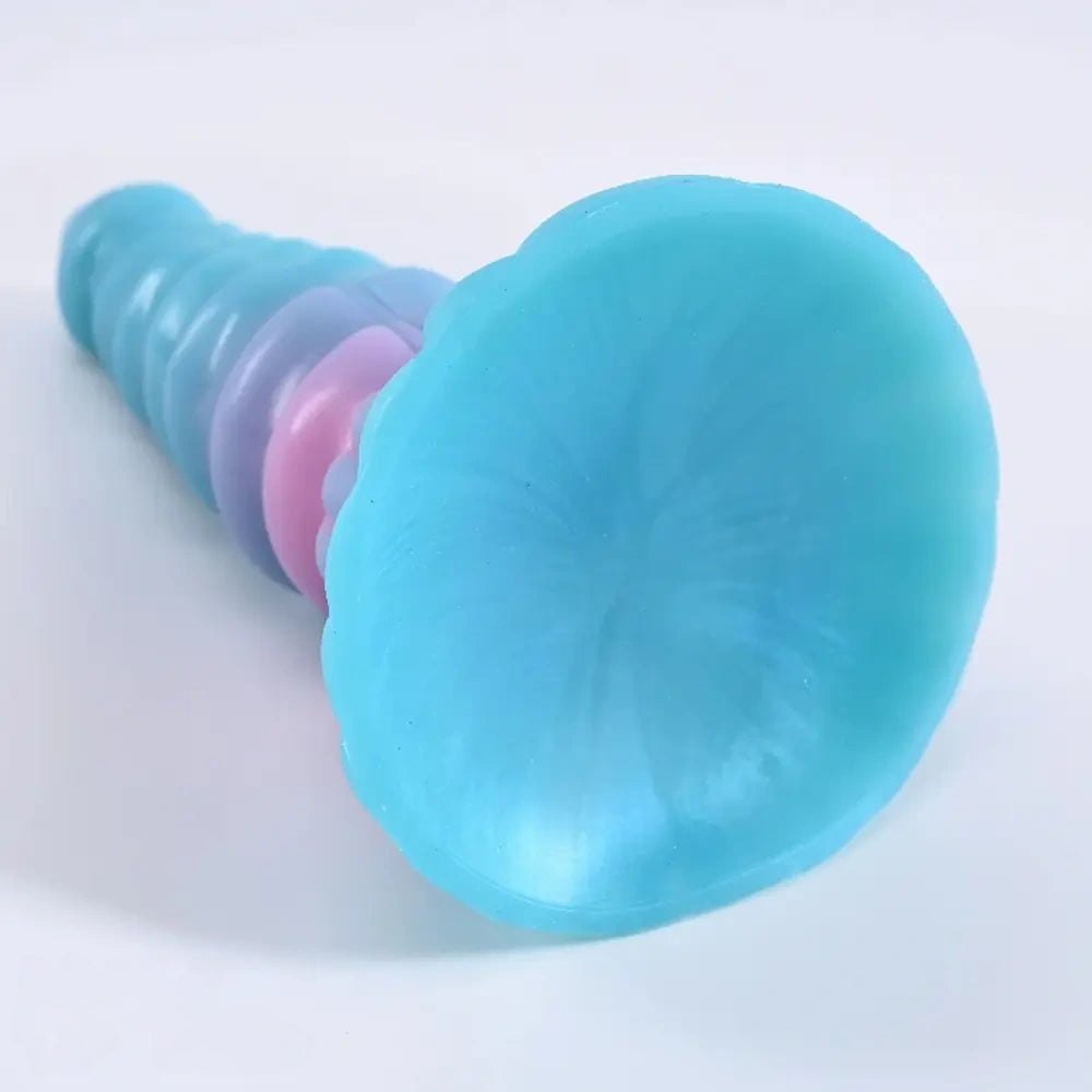 Gradient Spiral Fantasy Dildo - Silicone Fantasy Dildo
