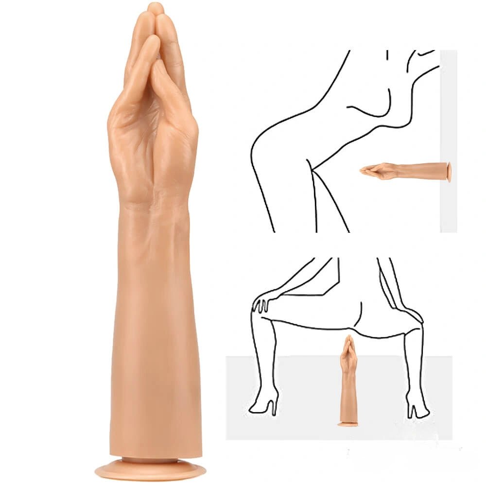 Graduated Fist Dildo - Large PVC Fisting Dildo 14.7in
