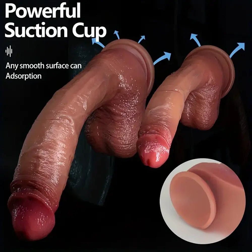 Graduated Size Suction Dildo - Suction Cup Realistic Dildo