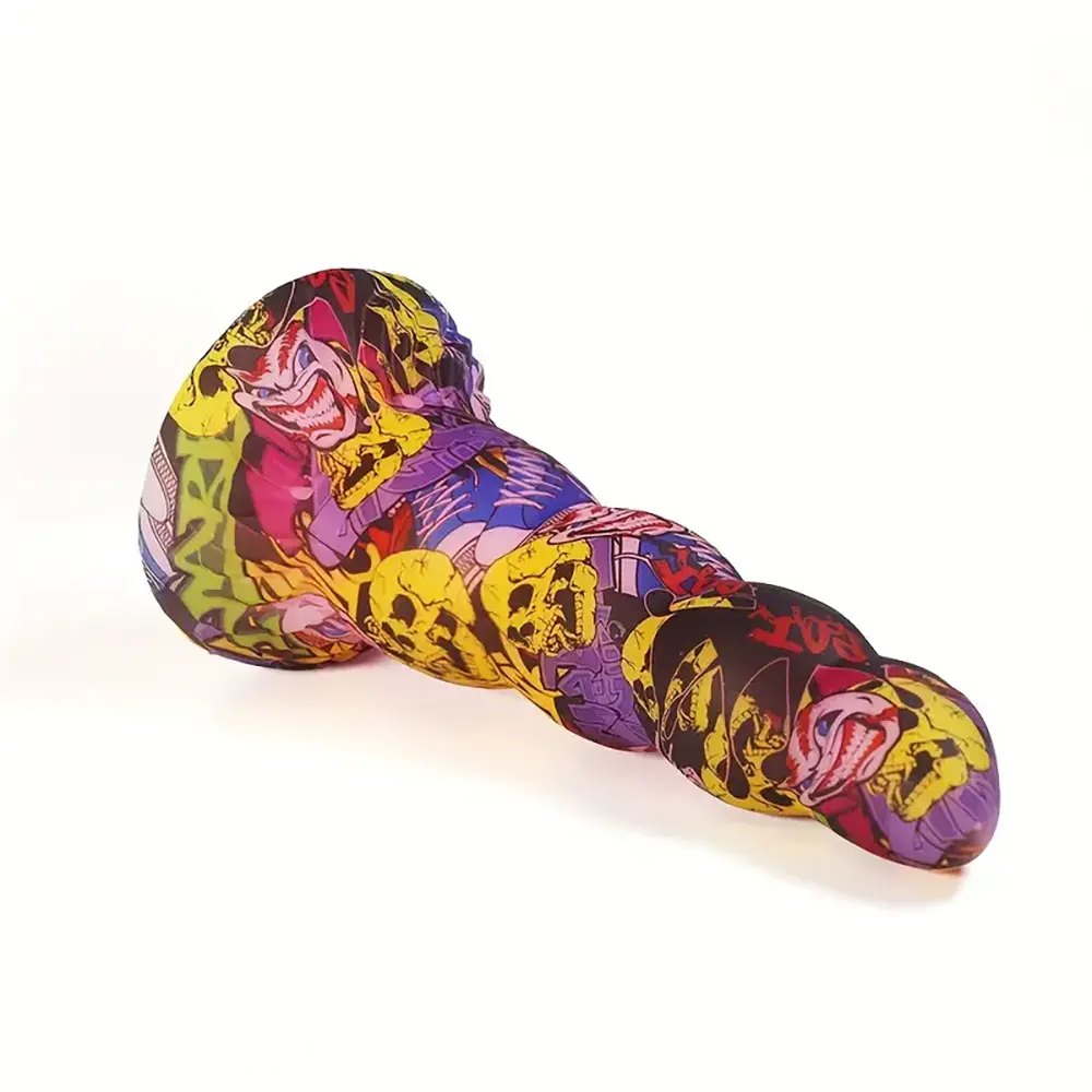 Graffiti Twist Fantasy Dildo - Colorful Dragon Dildo Design