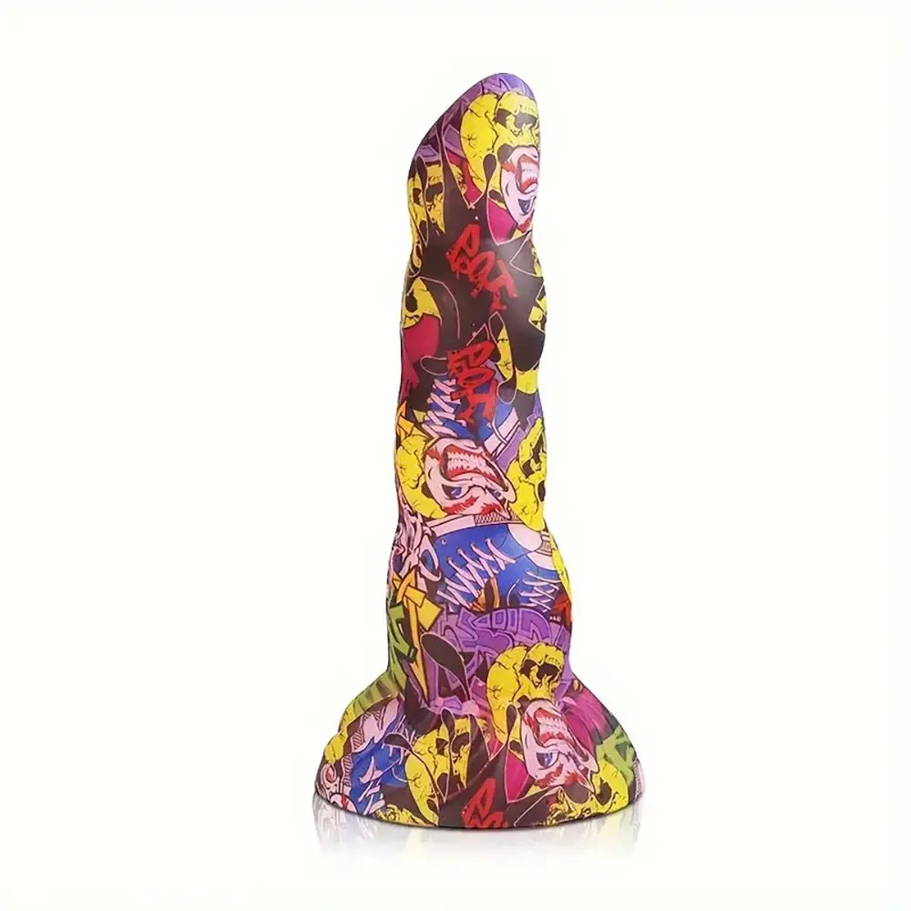Graffiti Twist Fantasy Dildo - Colorful Dragon Dildo Design