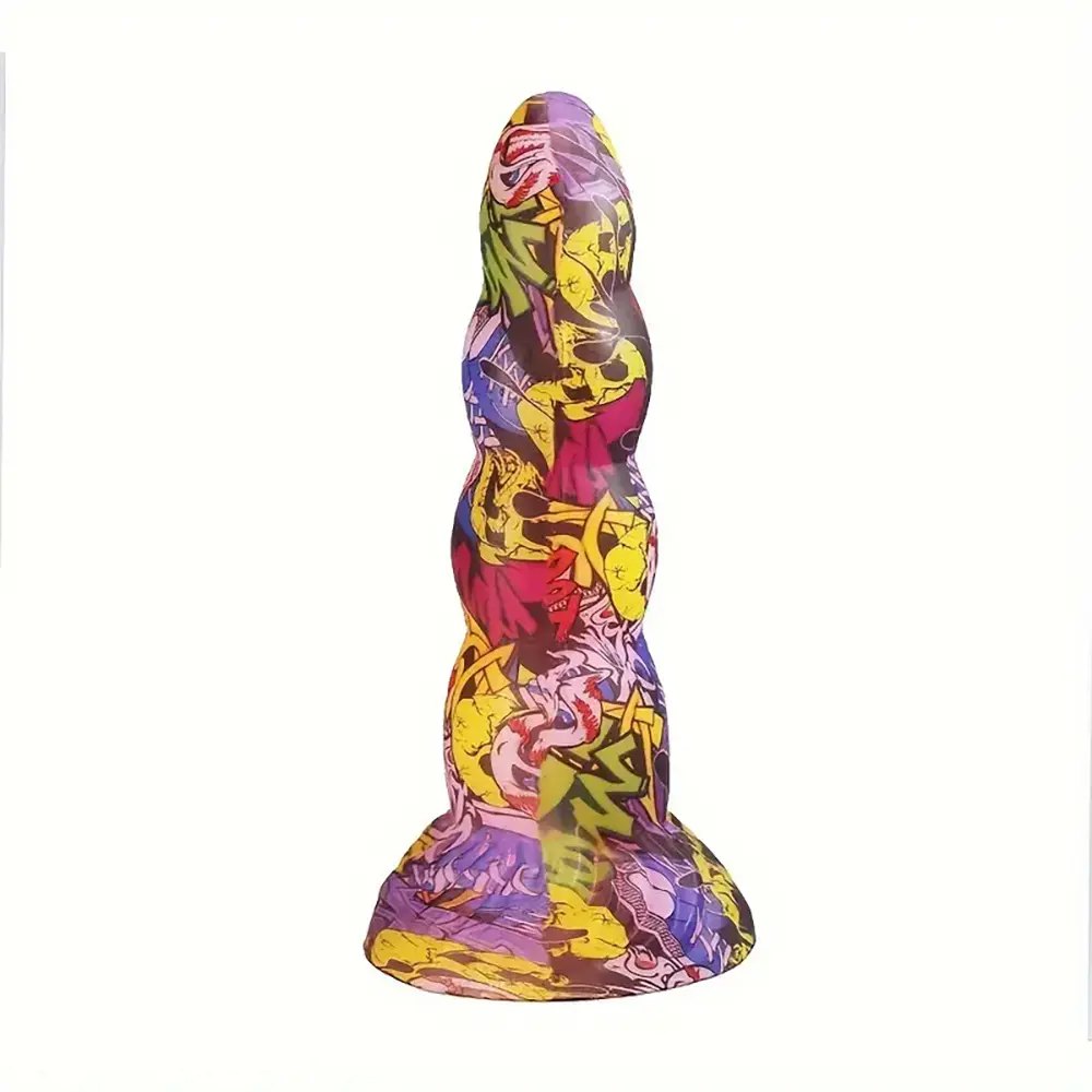 Graffiti Twist Fantasy Dildo - Colorful Dragon Dildo Design