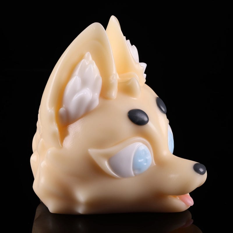Gray Fantasy Dragon Head Stroker - Male Masturbator