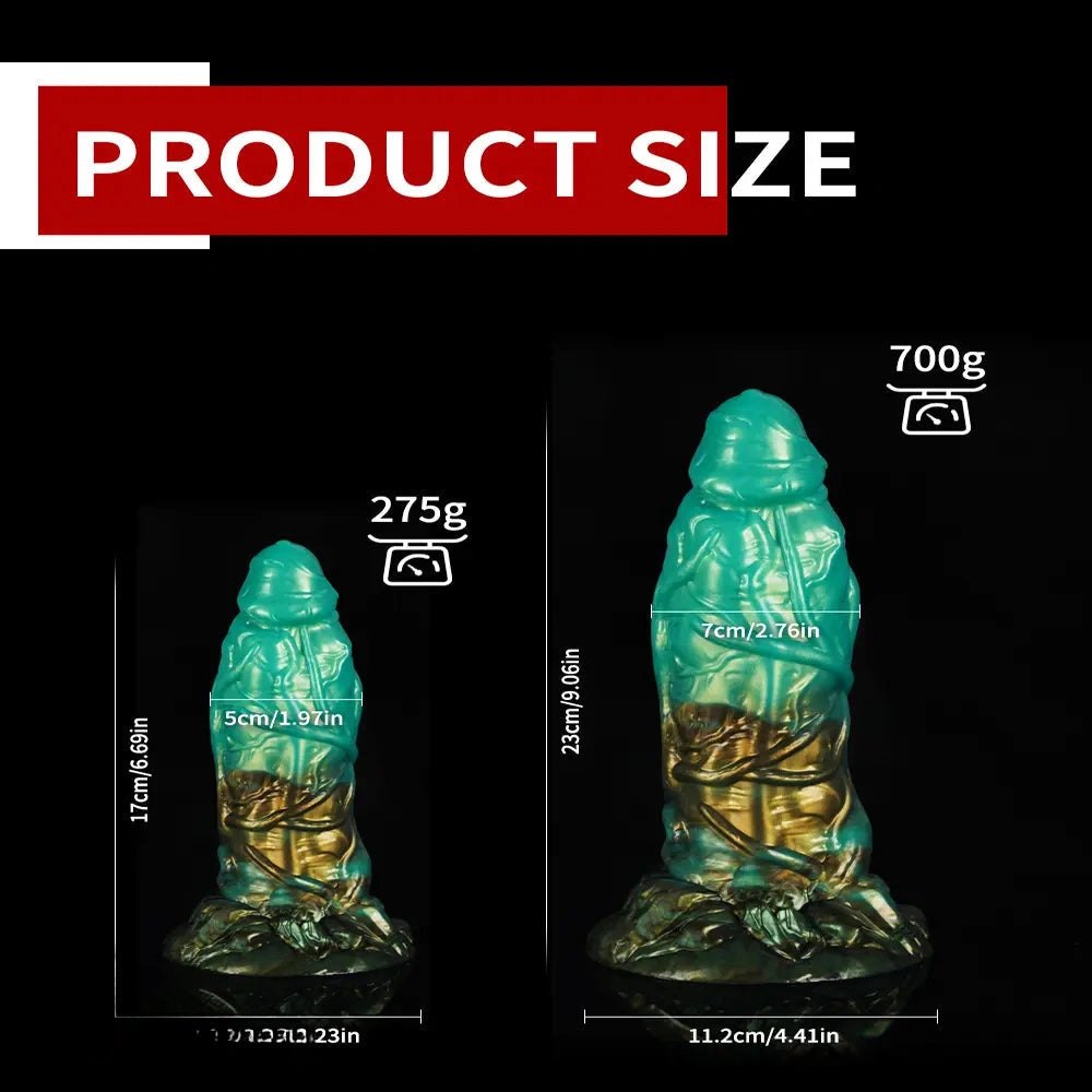 Green Knotted Animal Dildo - Fantasy Knot Animal Dildo