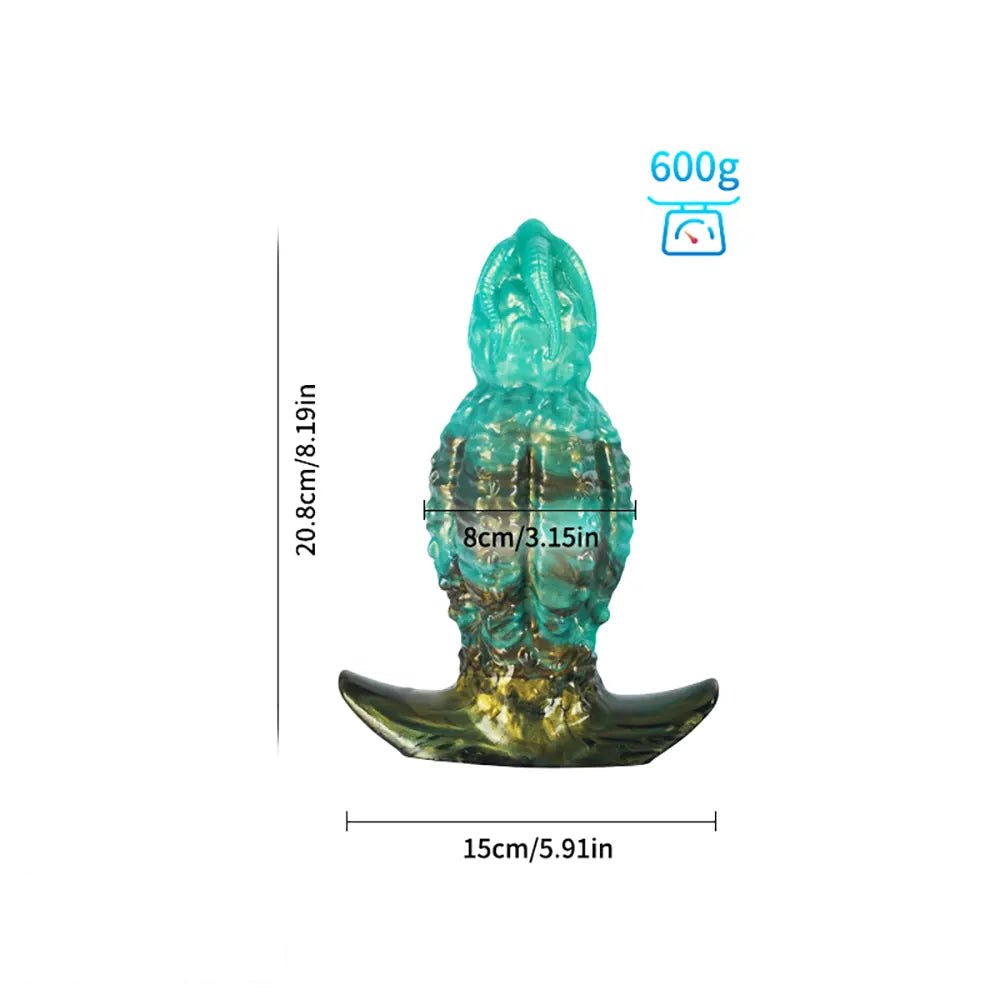 Green Knotted Animal Dildo - Fantasy Knot Animal Dildo