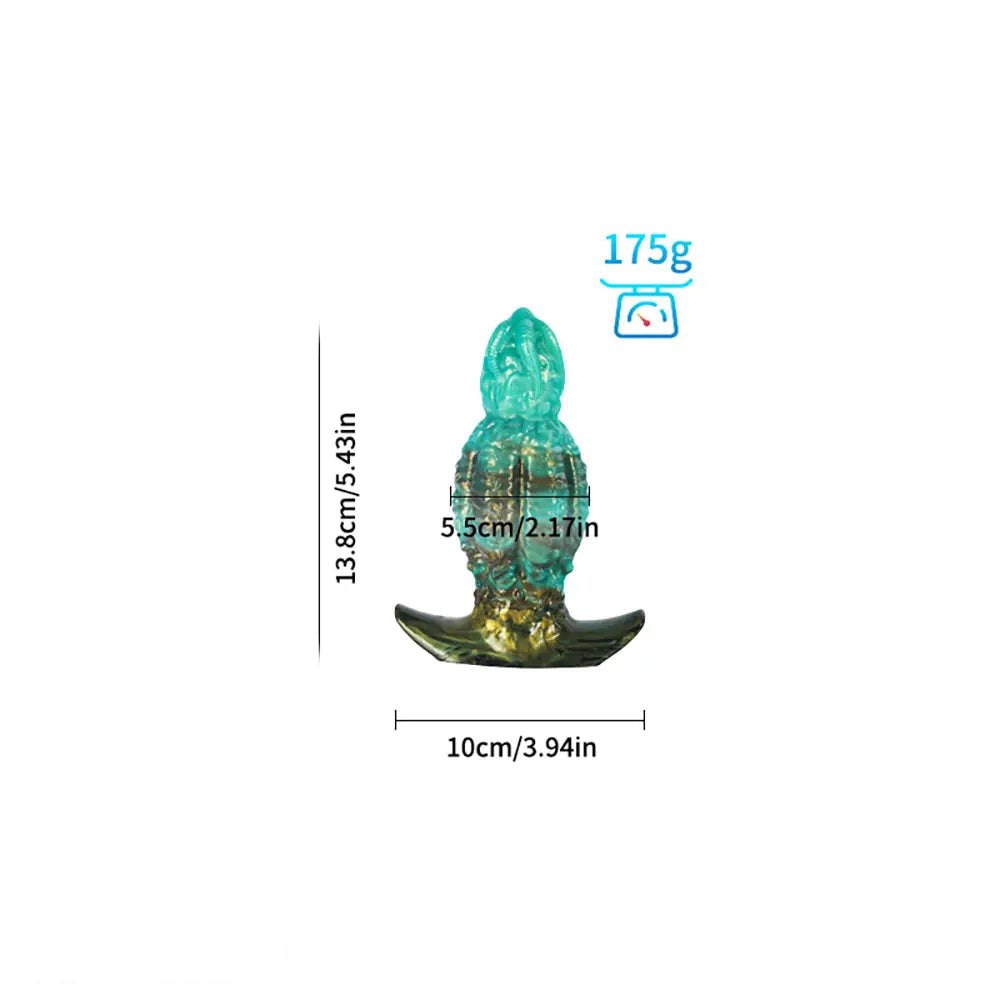 Green Knotted Animal Dildo - Fantasy Knot Animal Dildo