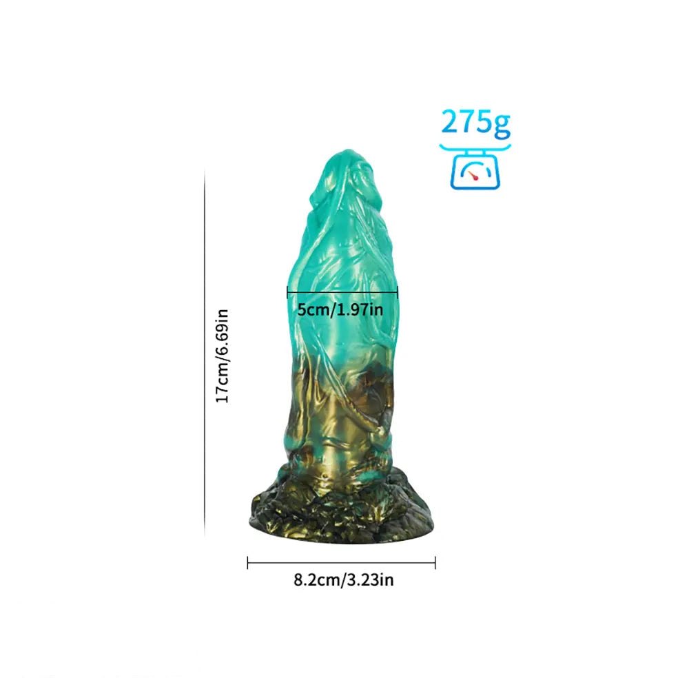 Green Knotted Animal Dildo - Fantasy Knot Animal Dildo