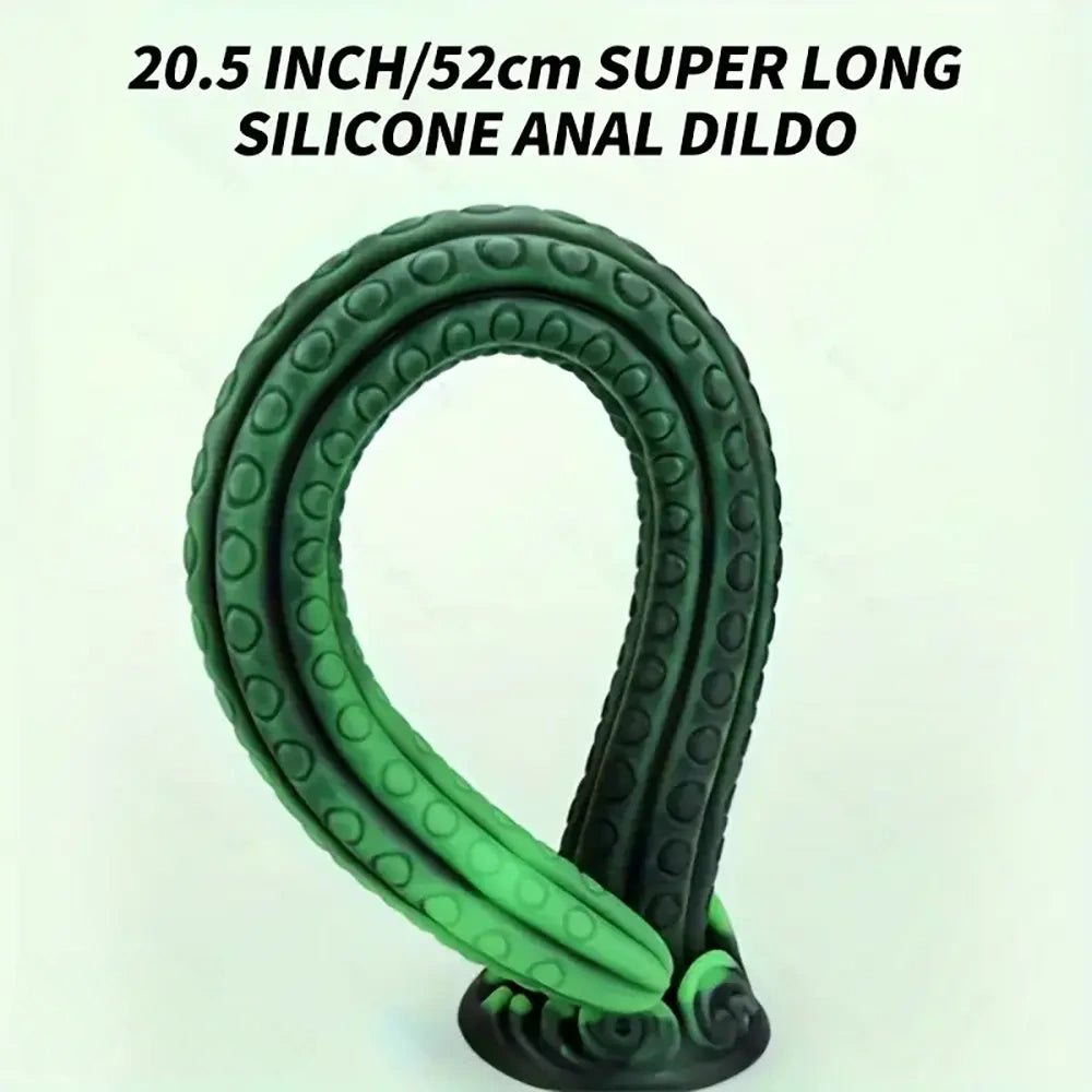 Green Tentacle Fantasy Dildo - Large Thick Huge Dildo