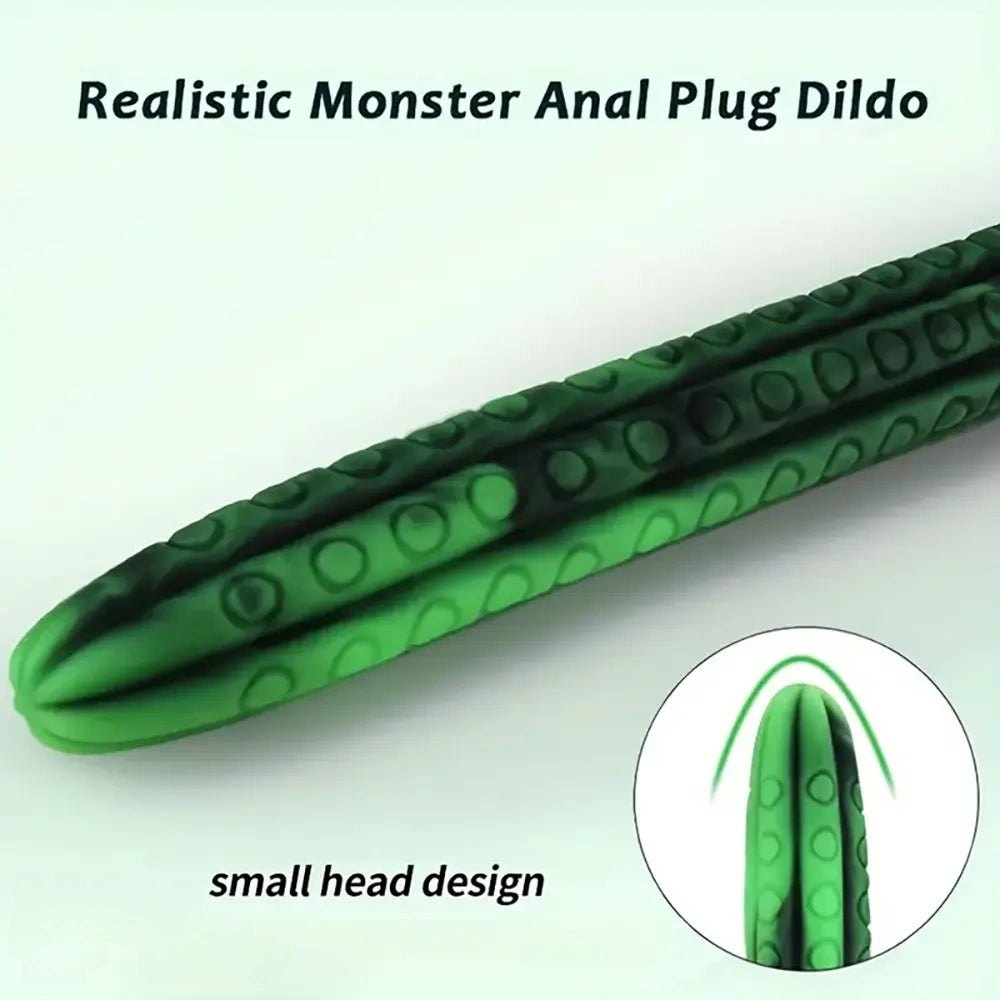 Green Tentacle Fantasy Dildo - Large Thick Huge Dildo
