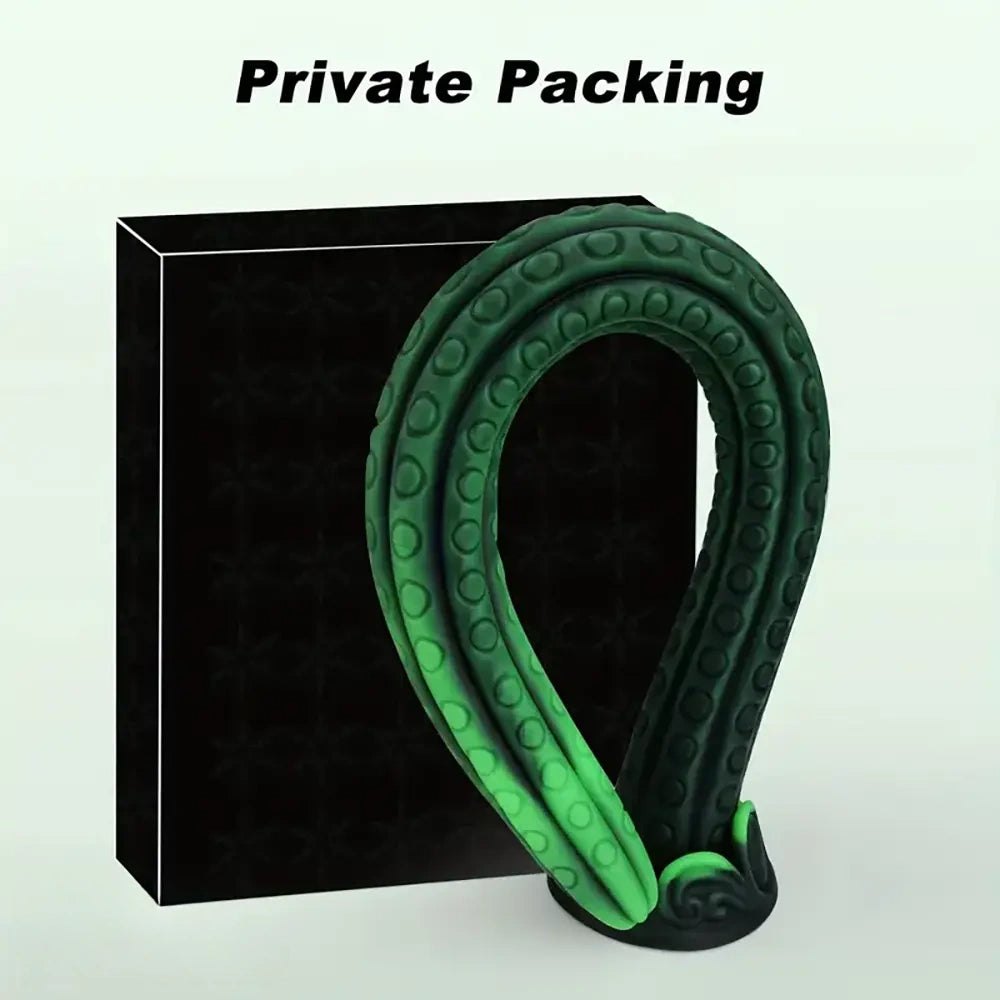 Green Tentacle Fantasy Dildo - Large Thick Huge Dildo