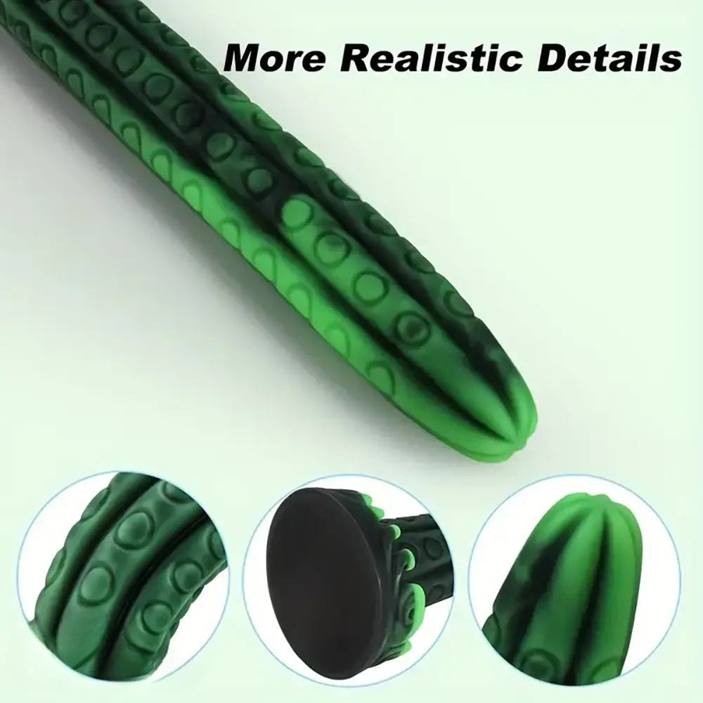 Green Tentacle Fantasy Dildo - Large Thick Huge Dildo