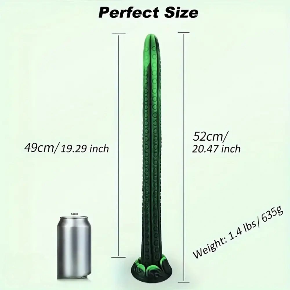 Green Tentacle Fantasy Dildo - Large Thick Huge Dildo