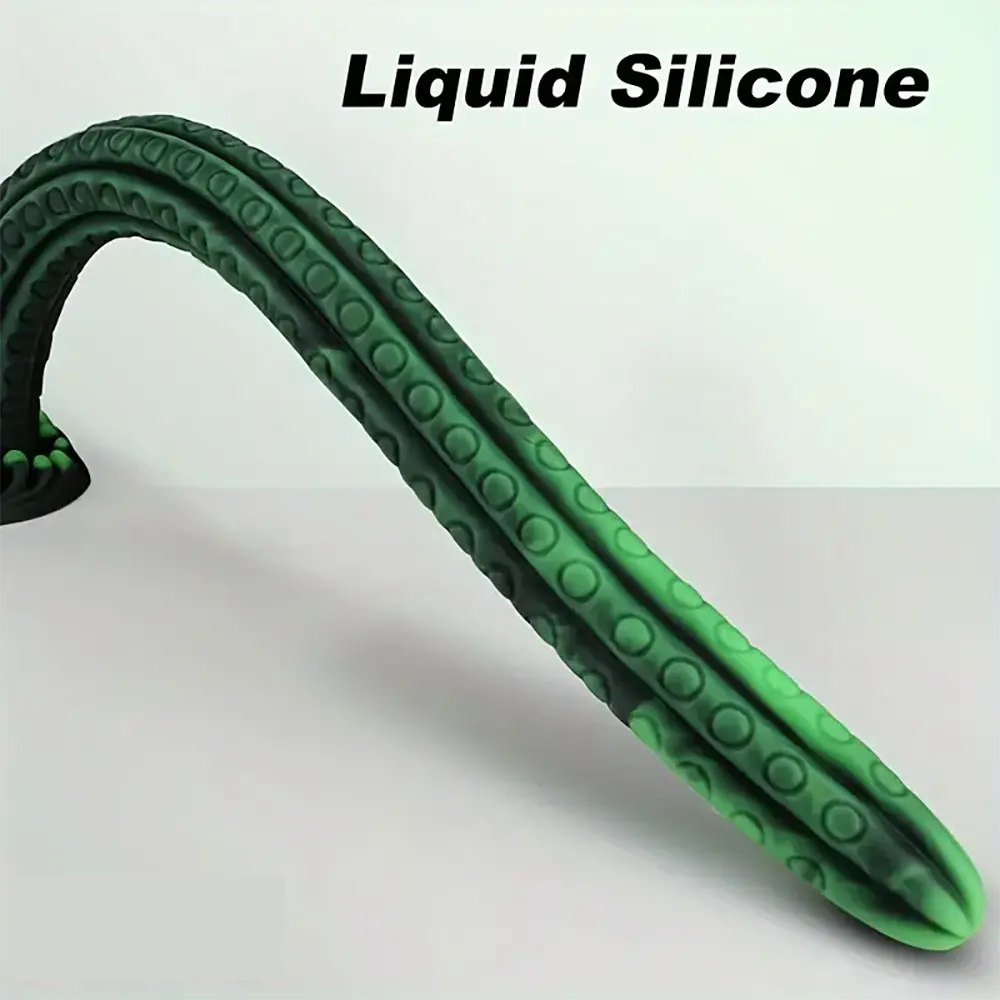 Green Tentacle Fantasy Dildo - Large Thick Huge Dildo