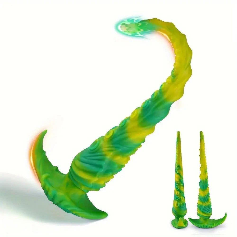 Green Tentacle Fantasy Dildo - Silicone Monster Dildo