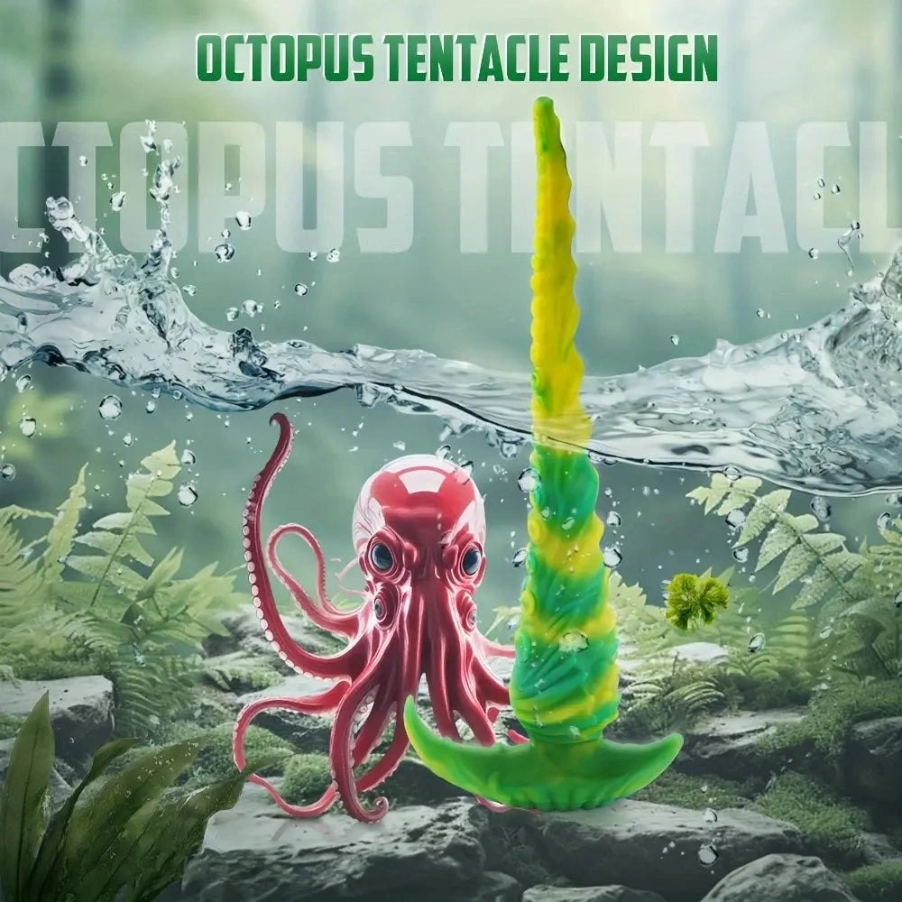 Green Tentacle Fantasy Dildo - Silicone Monster Dildo
