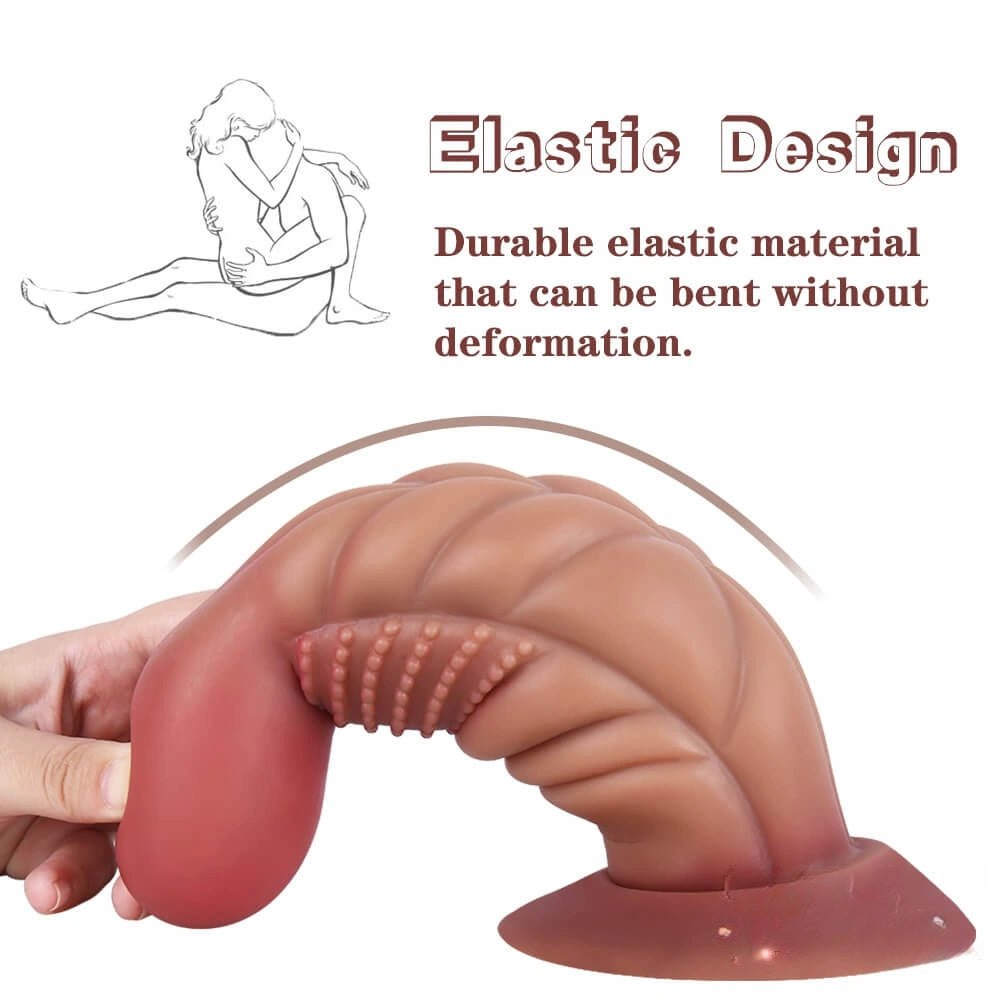 Grenade Head Fantasy Dildo - Ribbed Monster Dildo