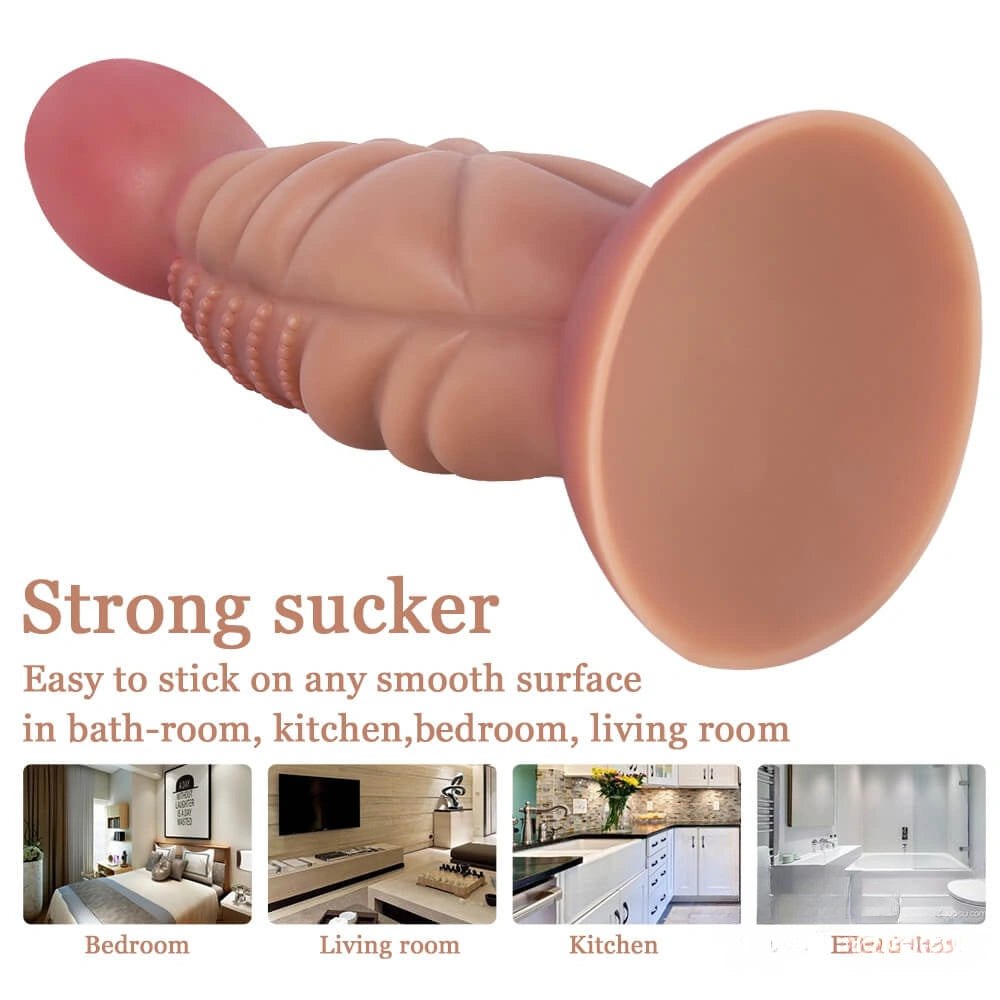 Grenade Head Fantasy Dildo - Ribbed Monster Dildo