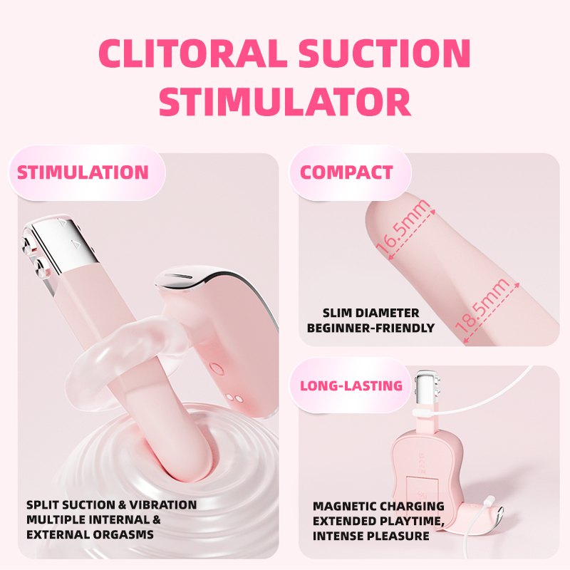 Guitar Charm Suction Vibrator - Clitoral Suction Vibrator