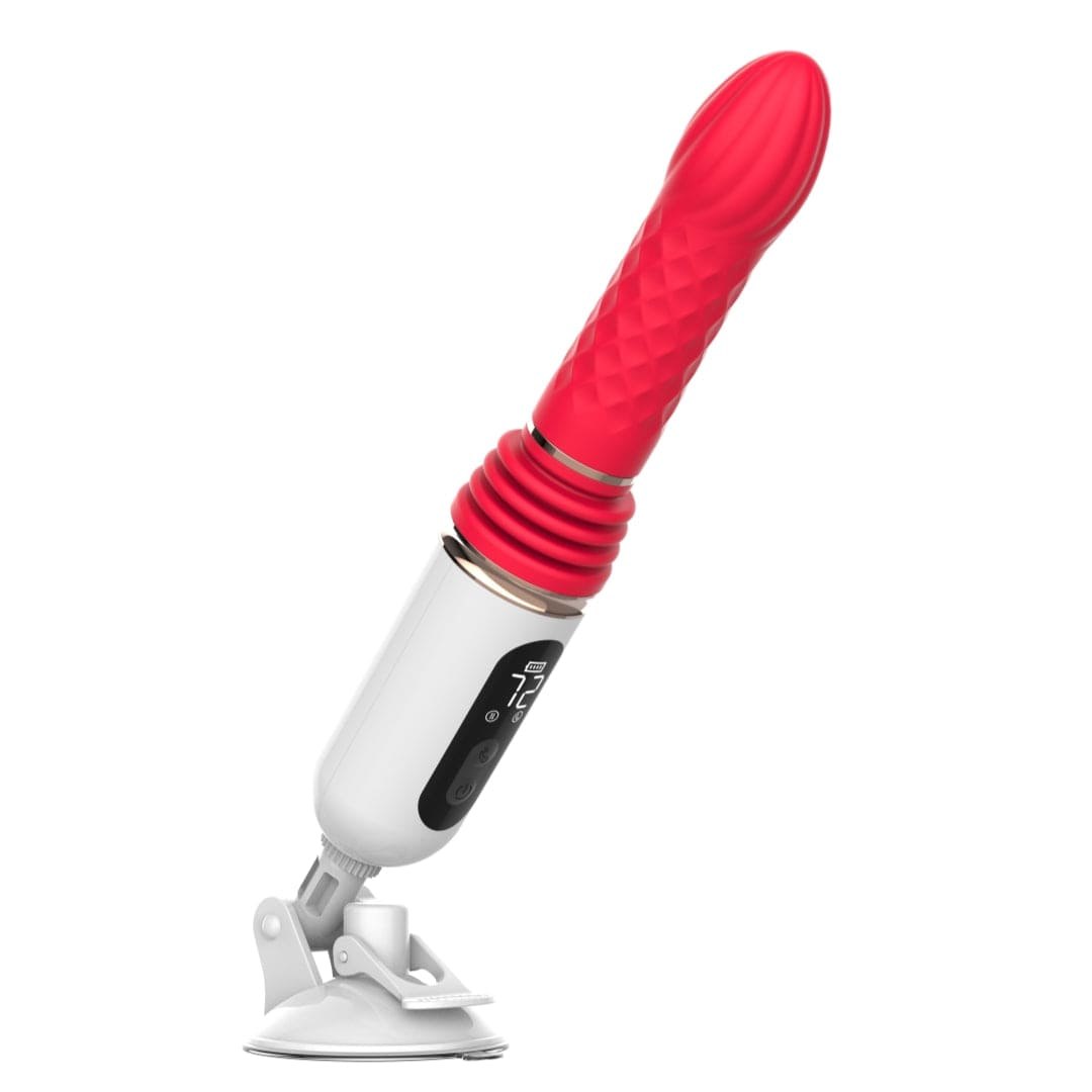 Hands-Free Thrusting Suction Vibrator - Suction Cup Sex Machine