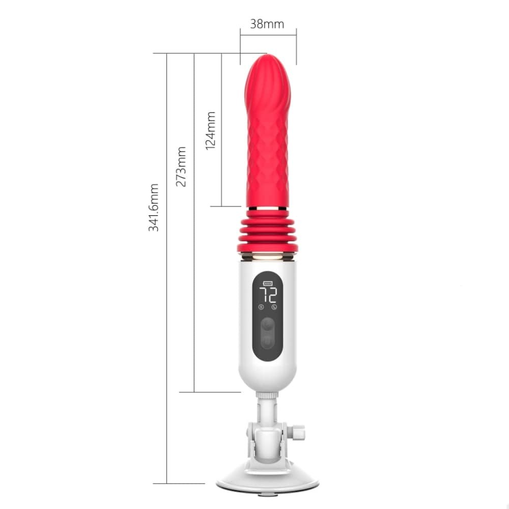 Hands-Free Thrusting Suction Vibrator - Suction Cup Sex Machine