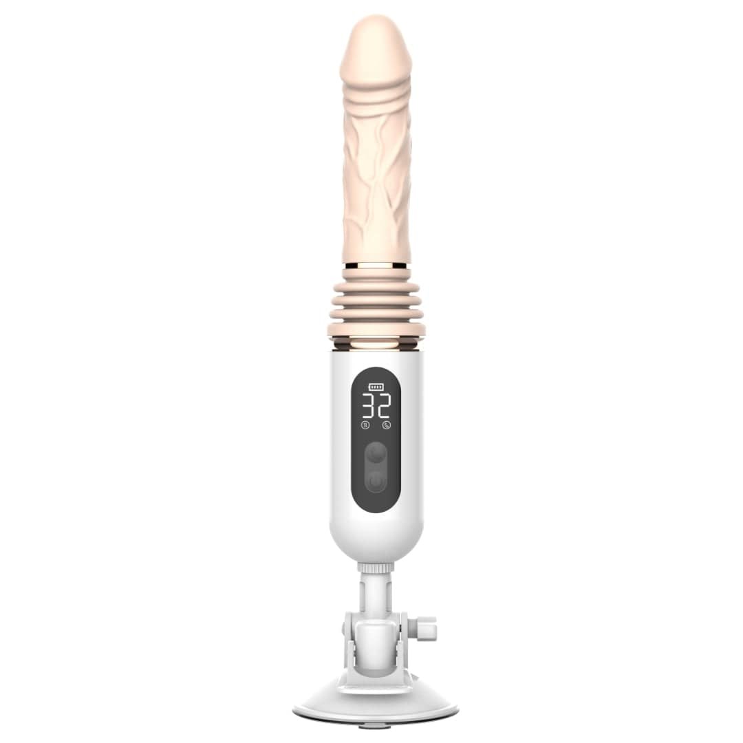 Hands-Free Thrusting Suction Vibrator - Suction Cup Sex Machine