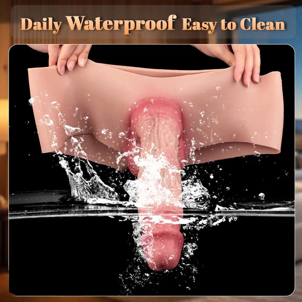 Hands-Free Wearable Realistic Dildo - 9.25 In Silicone