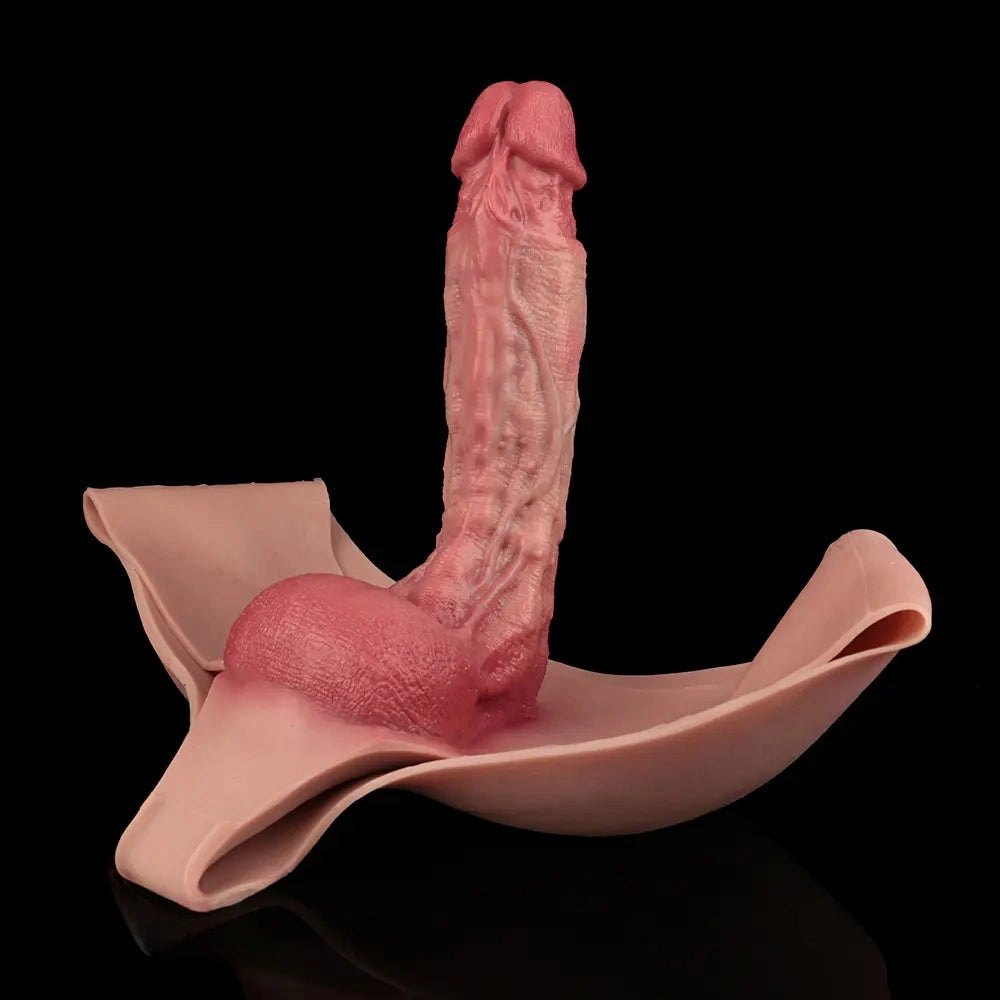 Hands-Free Wearable Realistic Dildo - 9.25 In Silicone