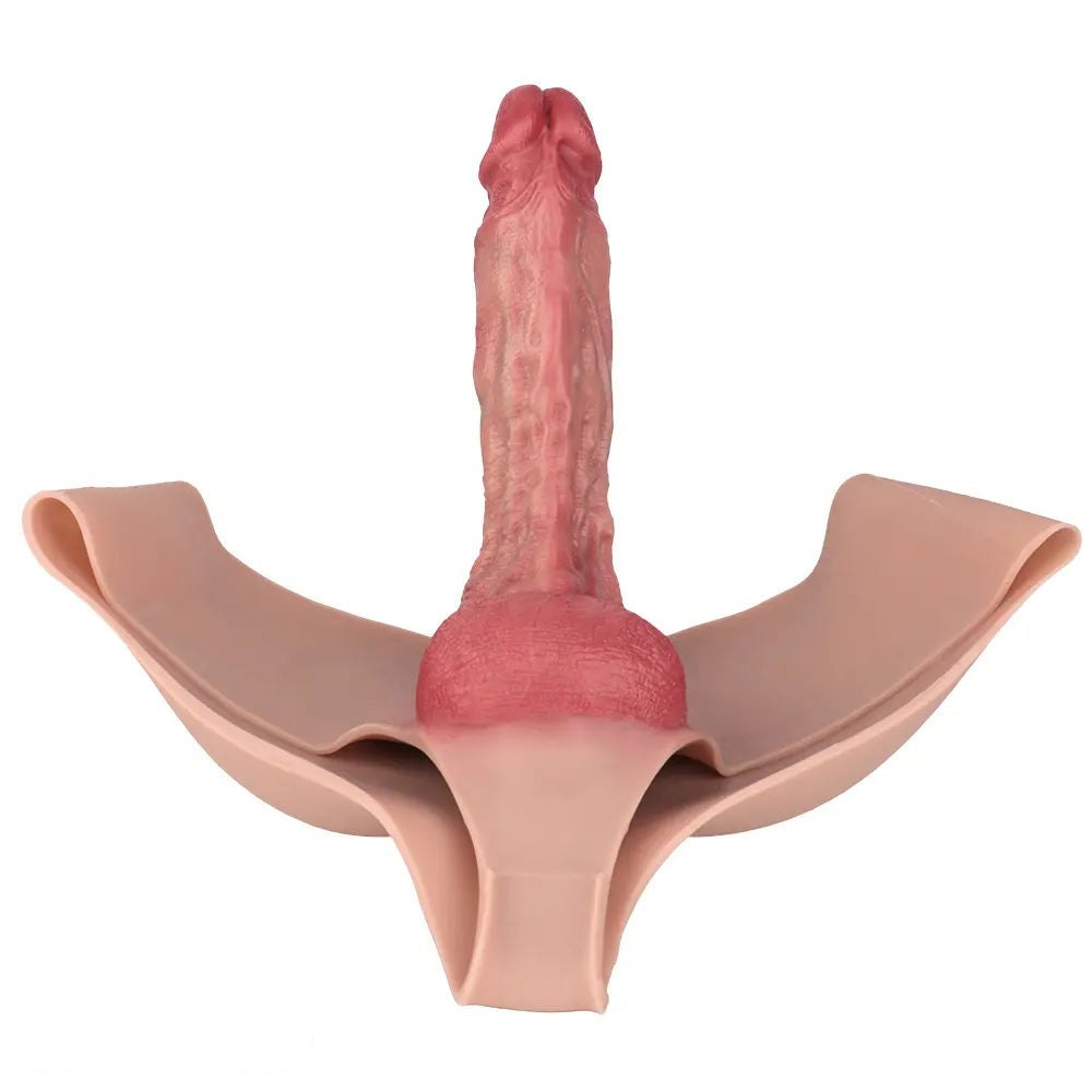 Hands-Free Wearable Realistic Dildo - 9.25 In Silicone