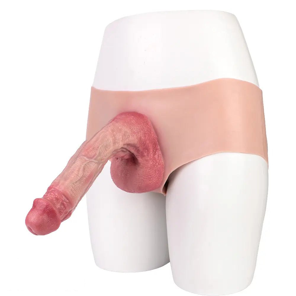 Hands-Free Wearable Realistic Dildo - 9.25 In Silicone