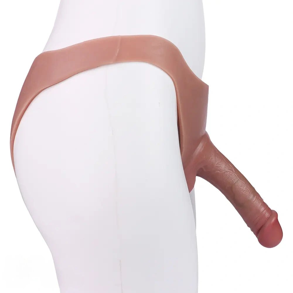 Hands-Free Wearable Strap-On - Realistic Hollow Strap-On Dildo