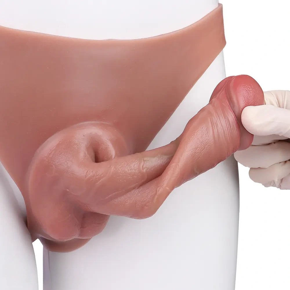 Hands-Free Wearable Strap-On - Realistic Hollow Strap-On Dildo