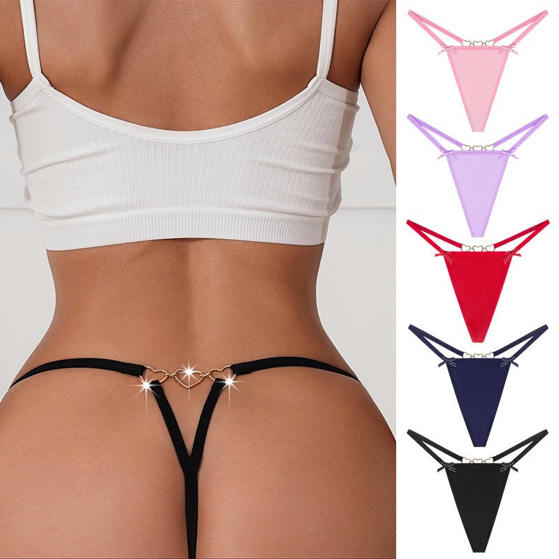 Heart Chain Low-Waist Thong - Sexy G String Thong