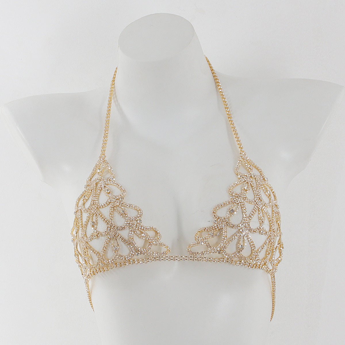 Heart Filigree Body Chain Set - Bra and Panty Set