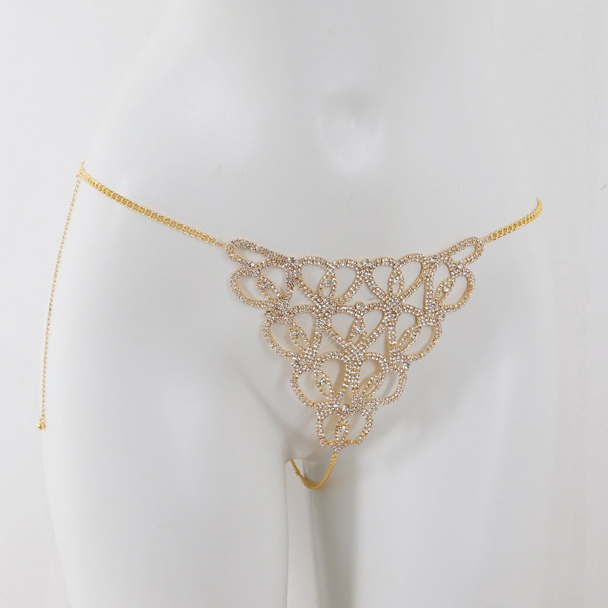 Heart Filigree Body Chain Set - Bra and Panty Set