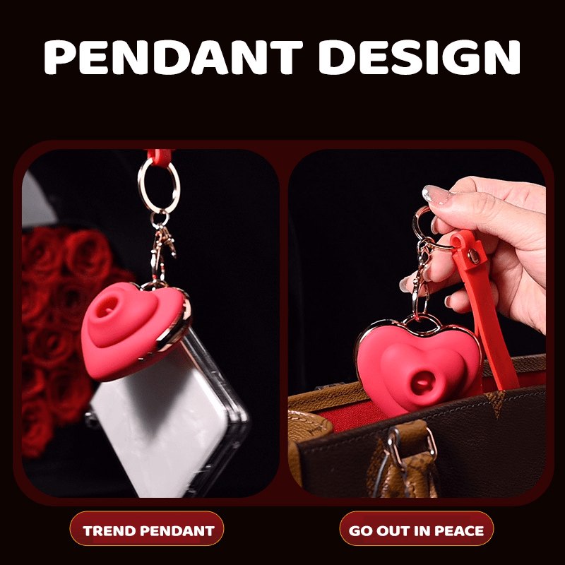 Heart Pendant Clitoral Sucker - Clitoral Suction Vibrator