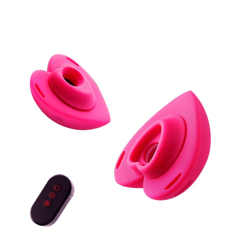 Heart-Shaped Wearable Suction Vibrator - Clit Suction Toy