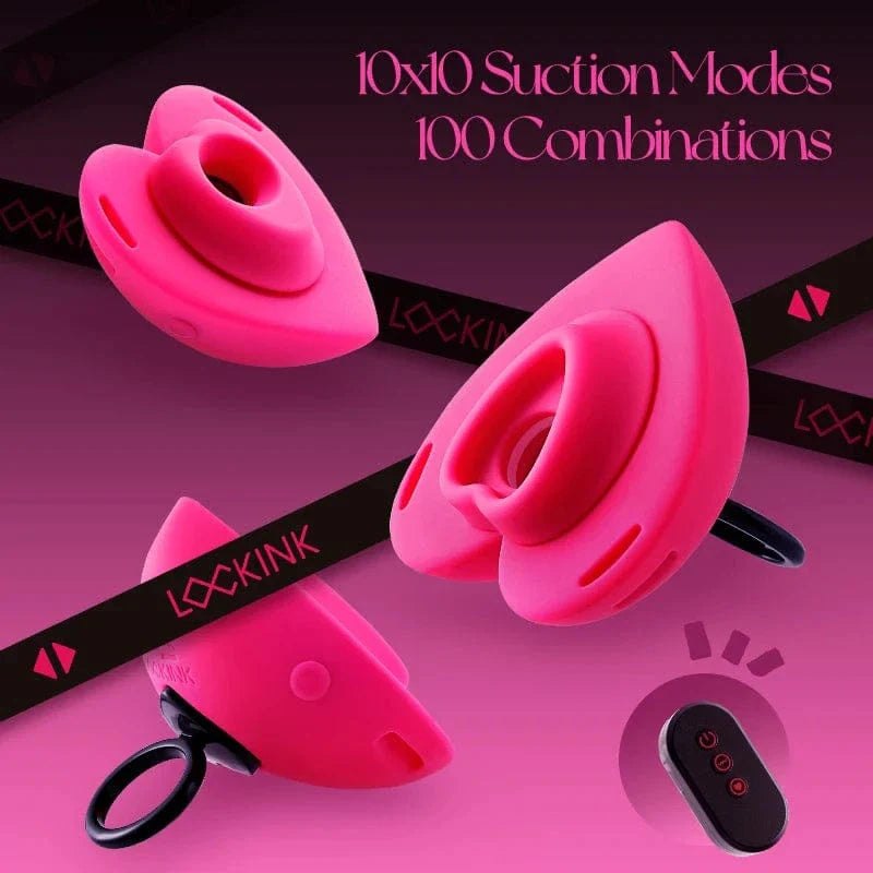 Heart-Shaped Wearable Suction Vibrator - Clit Suction Toy