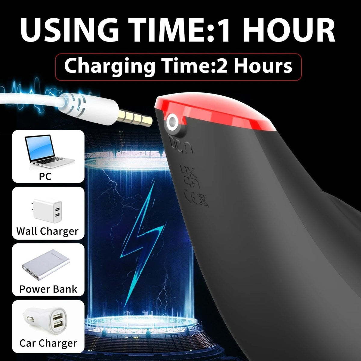 Heated Digital Suction Stroker - 9-Mode Male Masturbator
