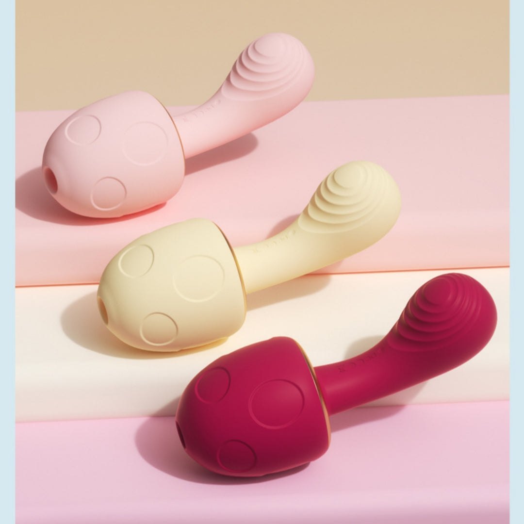 Heated Mushroom Head Sonic Sucker - Clit Sucking Vibrator