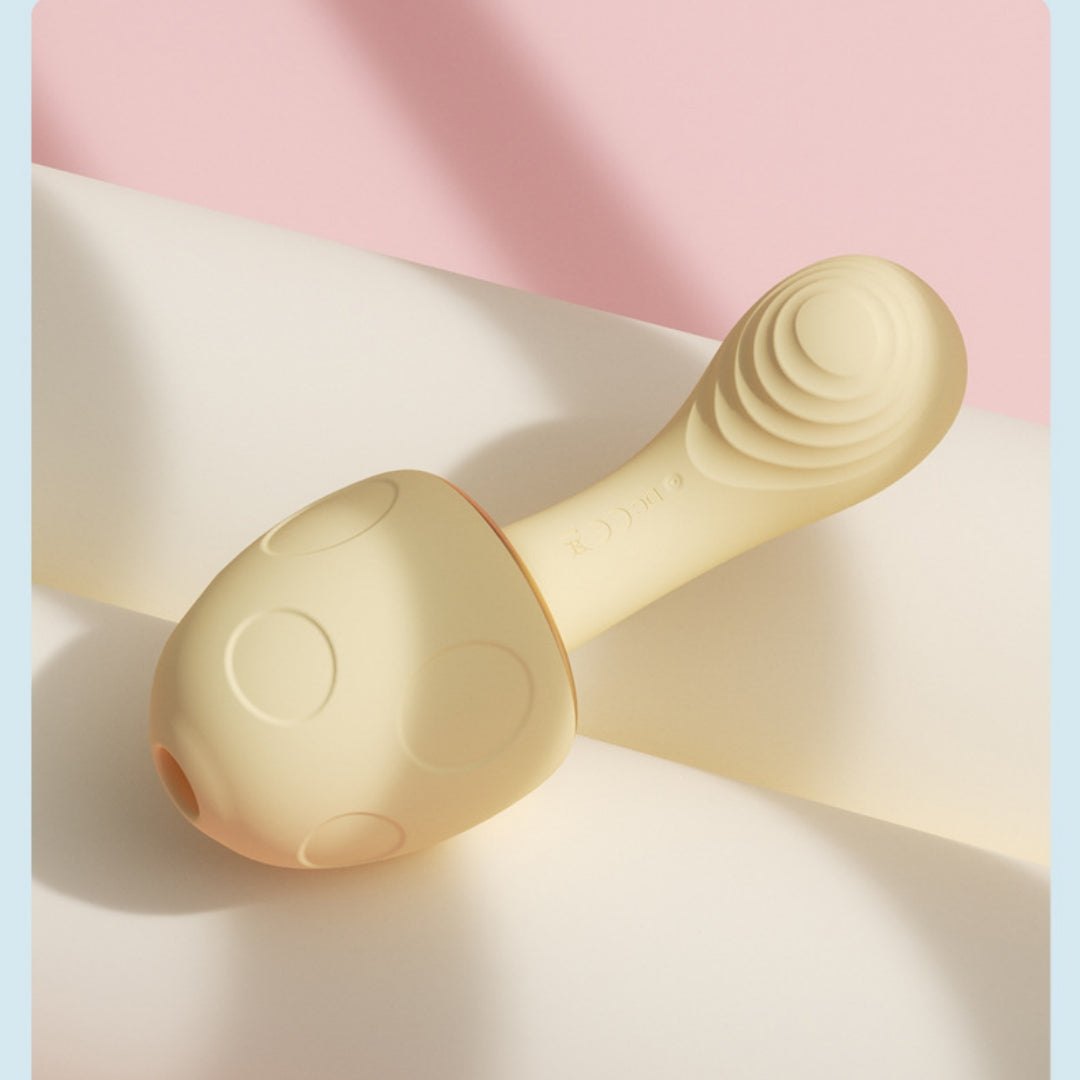 Heated Mushroom Head Sonic Sucker - Clit Sucking Vibrator