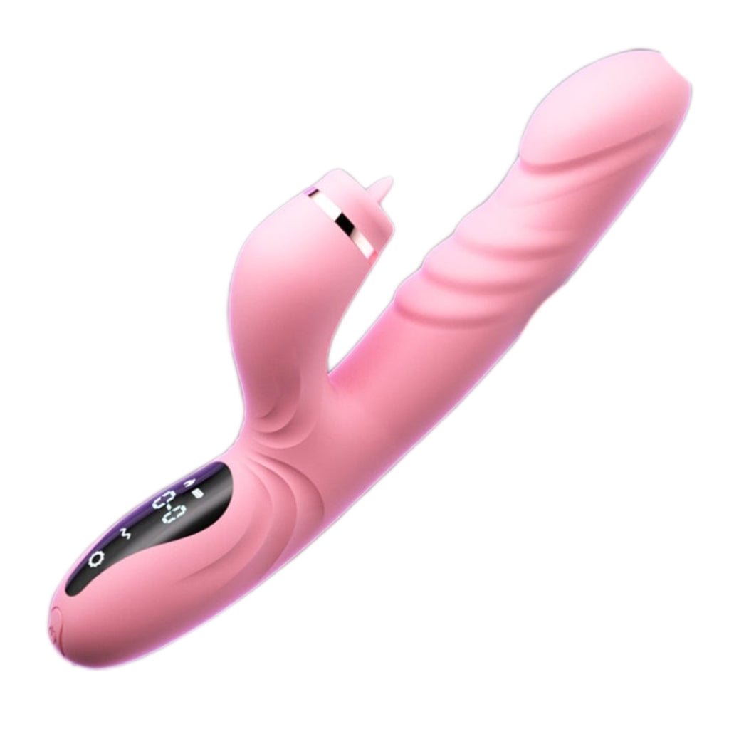Heated Rabbit Vibrator, Licking Arm - Rabbit G-Spot Vibrator