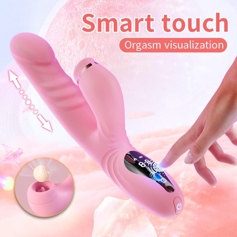 Heated Rabbit Vibrator, Licking Arm - Rabbit G-Spot Vibrator