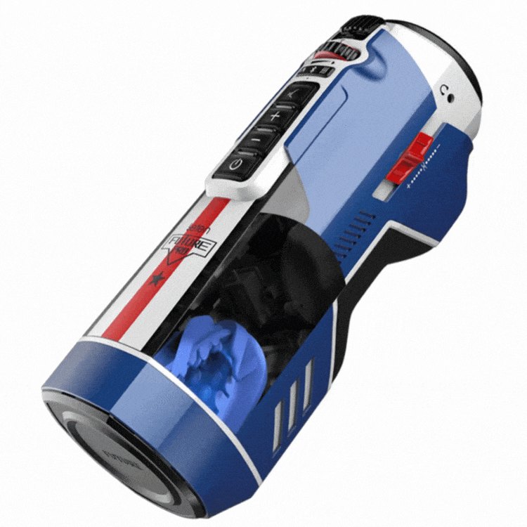 Heated Sucking Sound Masturbator - Expandable Male Stroker
