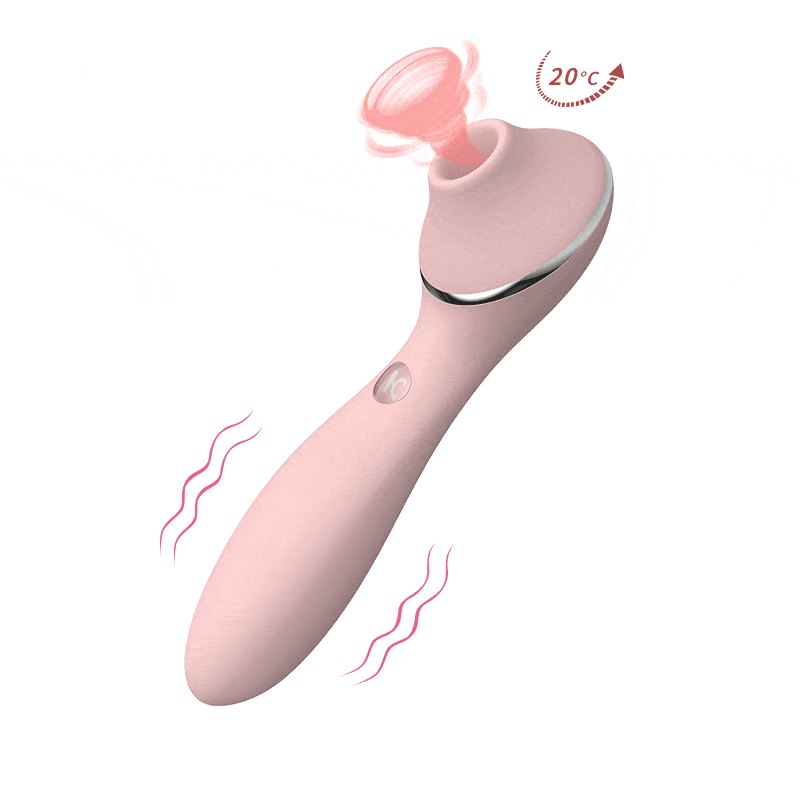 Heated Suction Clit Vibrator - Rose Toy Clit Sucker