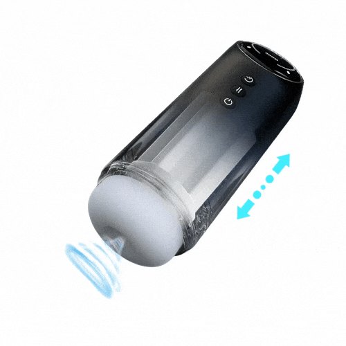 Heated Suction Male Masturbator - 4-Frequency Stroker
