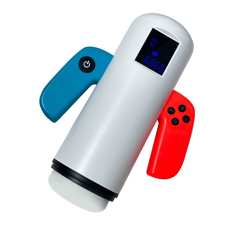 Heated Telescopic Male Masturbator - 9-Mode Vibrating Stroker