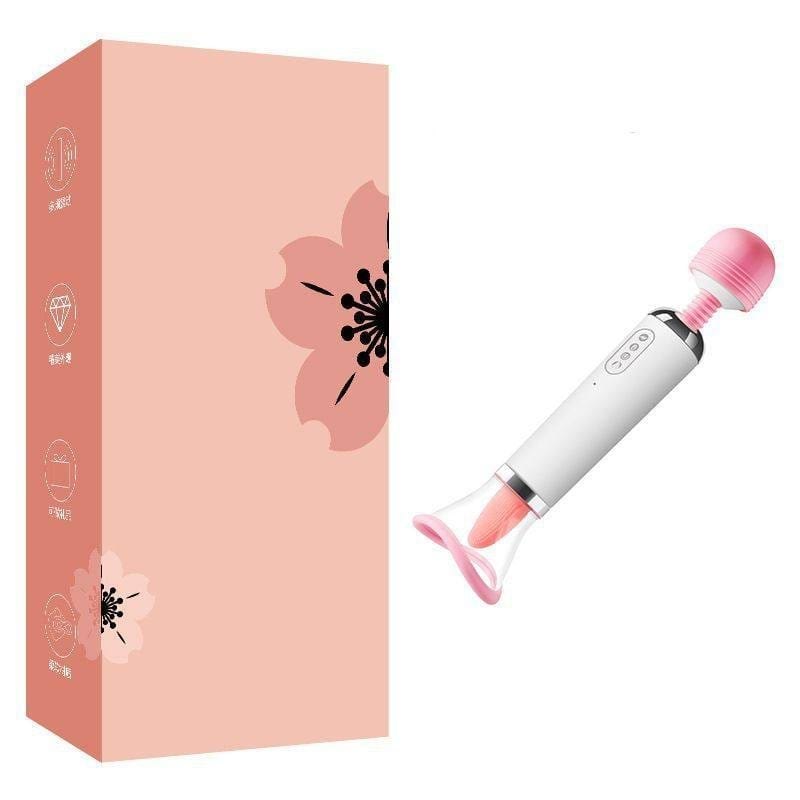 Heated Tongue Wand Vibrator - Magic Wand Massager