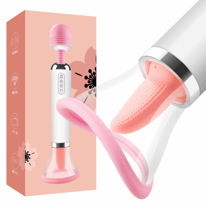 Heated Tongue Wand Vibrator - Magic Wand Massager